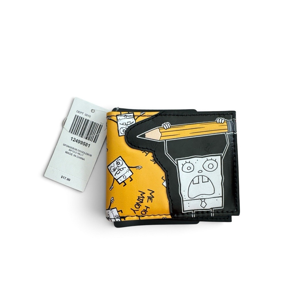 NWT SpongeBob DoodleBob Wallet Hot Topic 2020 Nickelodeon Rare Design